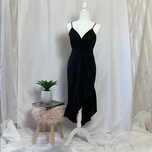 Black dress- free earrings